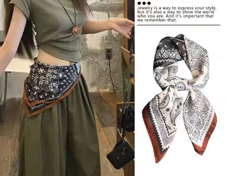 Pañuelo Cuadrado de Mujer – Ligero y Elegante