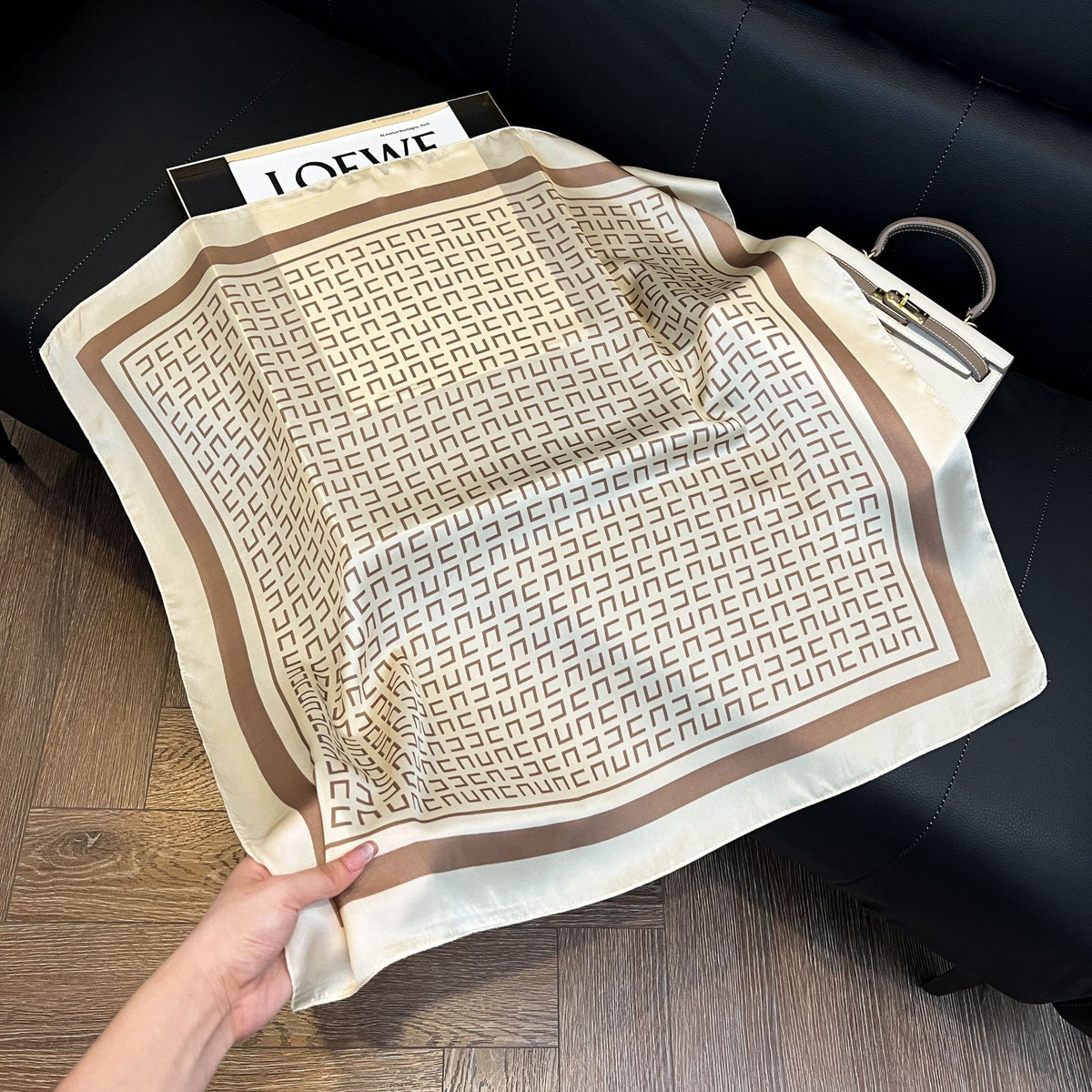 Pañuelos de Seda de Verano para Mujer 70x70 cm Cuadrados