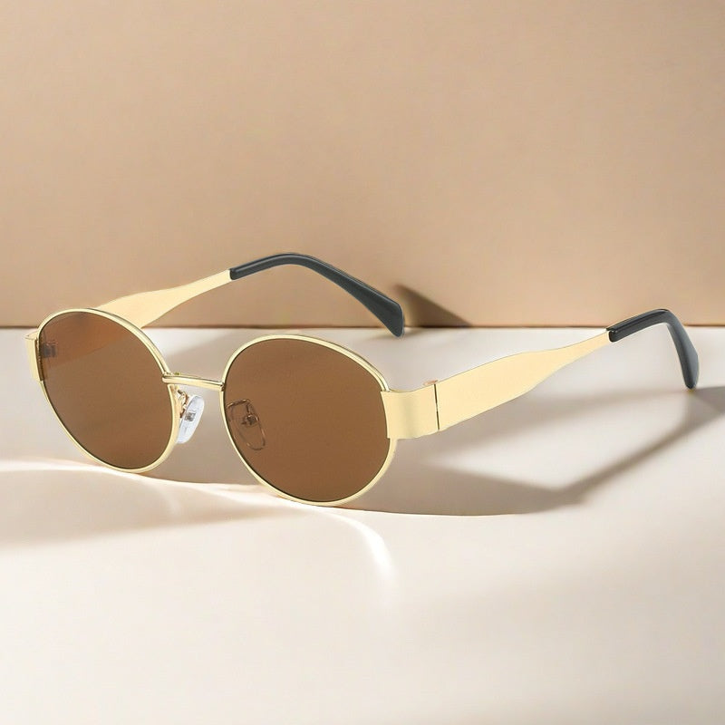 Gafas de Sol Montura Metálica Ovalada
