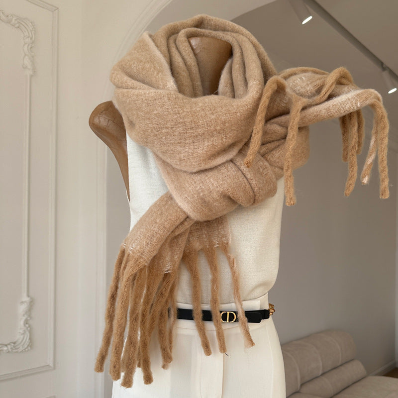 Bufanda de Mezcla de Mohair para Mujer - Invierno