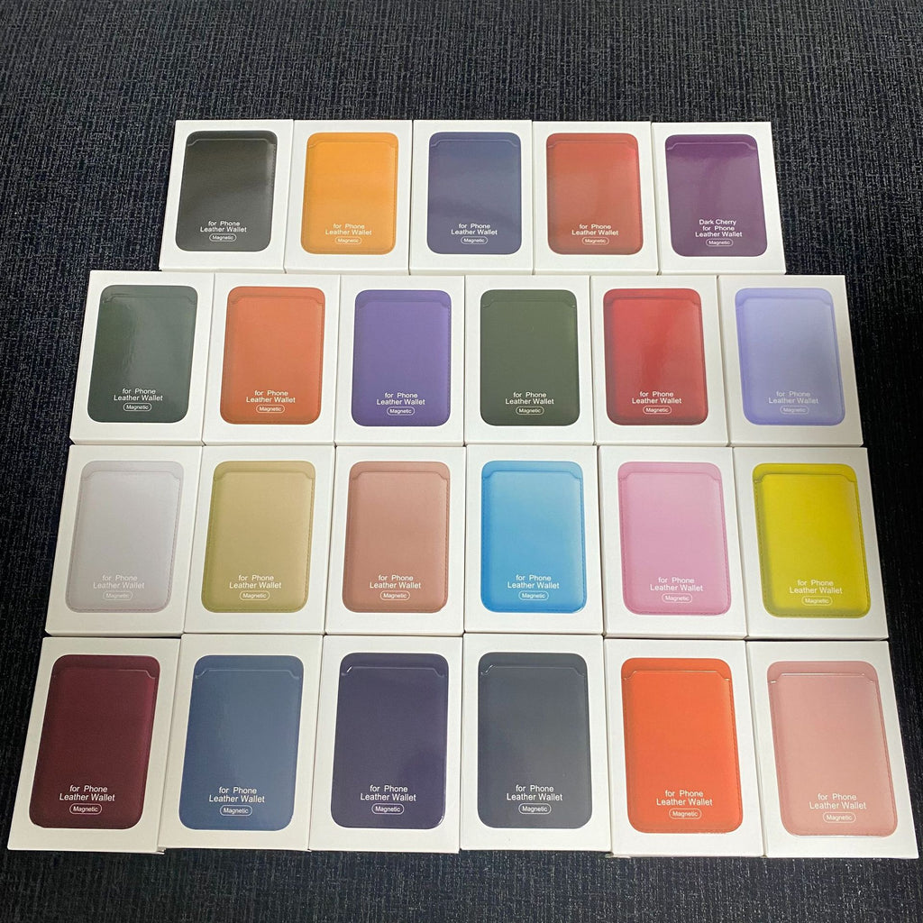Funda Tarjetero Magnética para iPhone 12-15, Cuero PU con Sujeción Fuerte