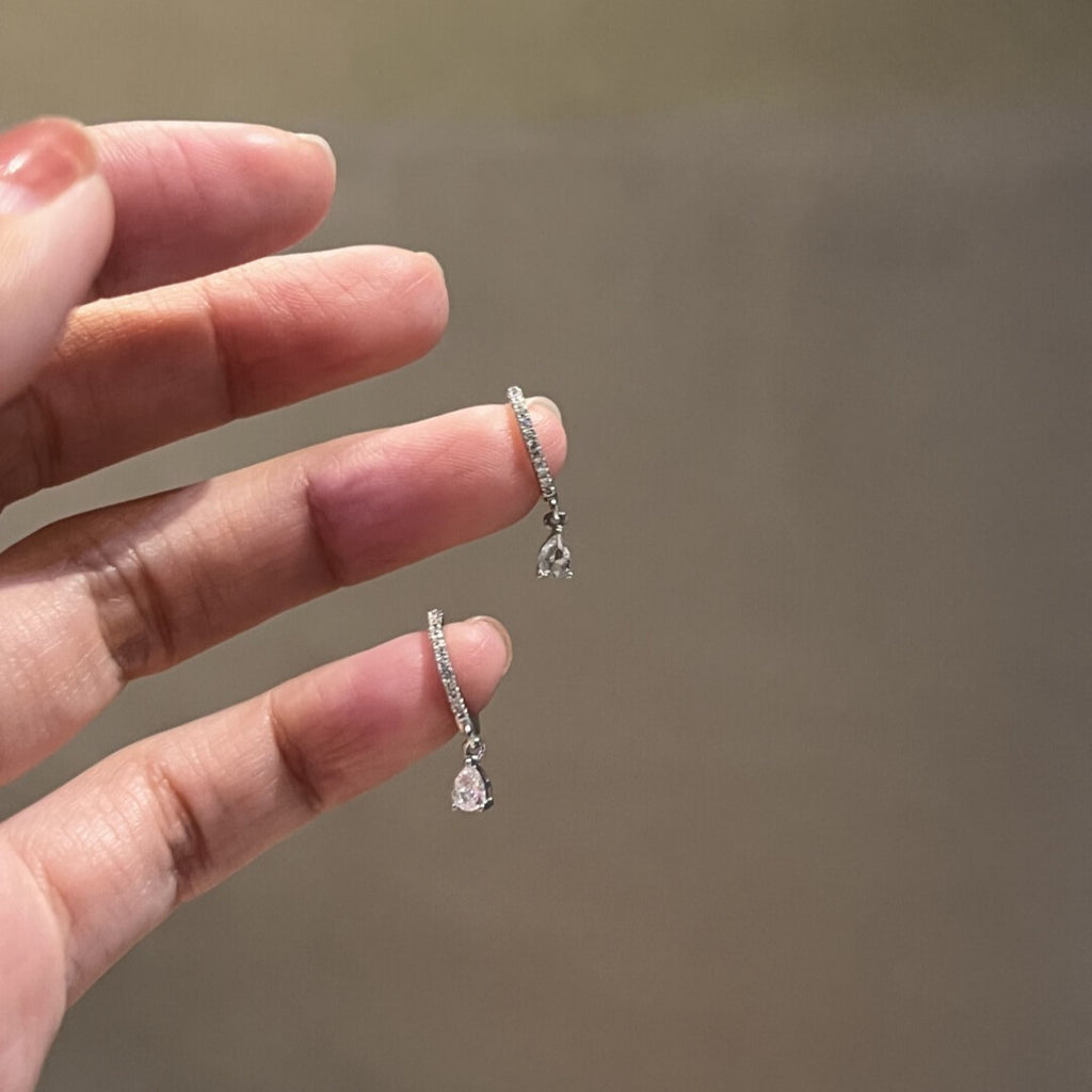 Pendiente De Gota de cristal