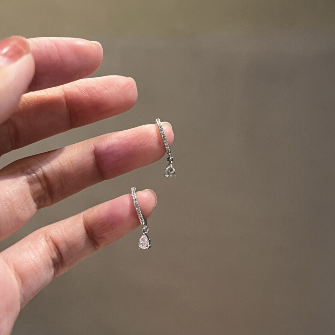 Pendiente De Gota de cristal