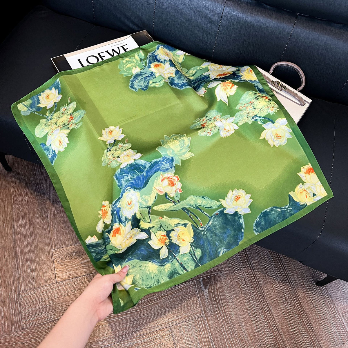 Pañuelos de Seda de Verano para Mujer 70x70 cm Cuadrados