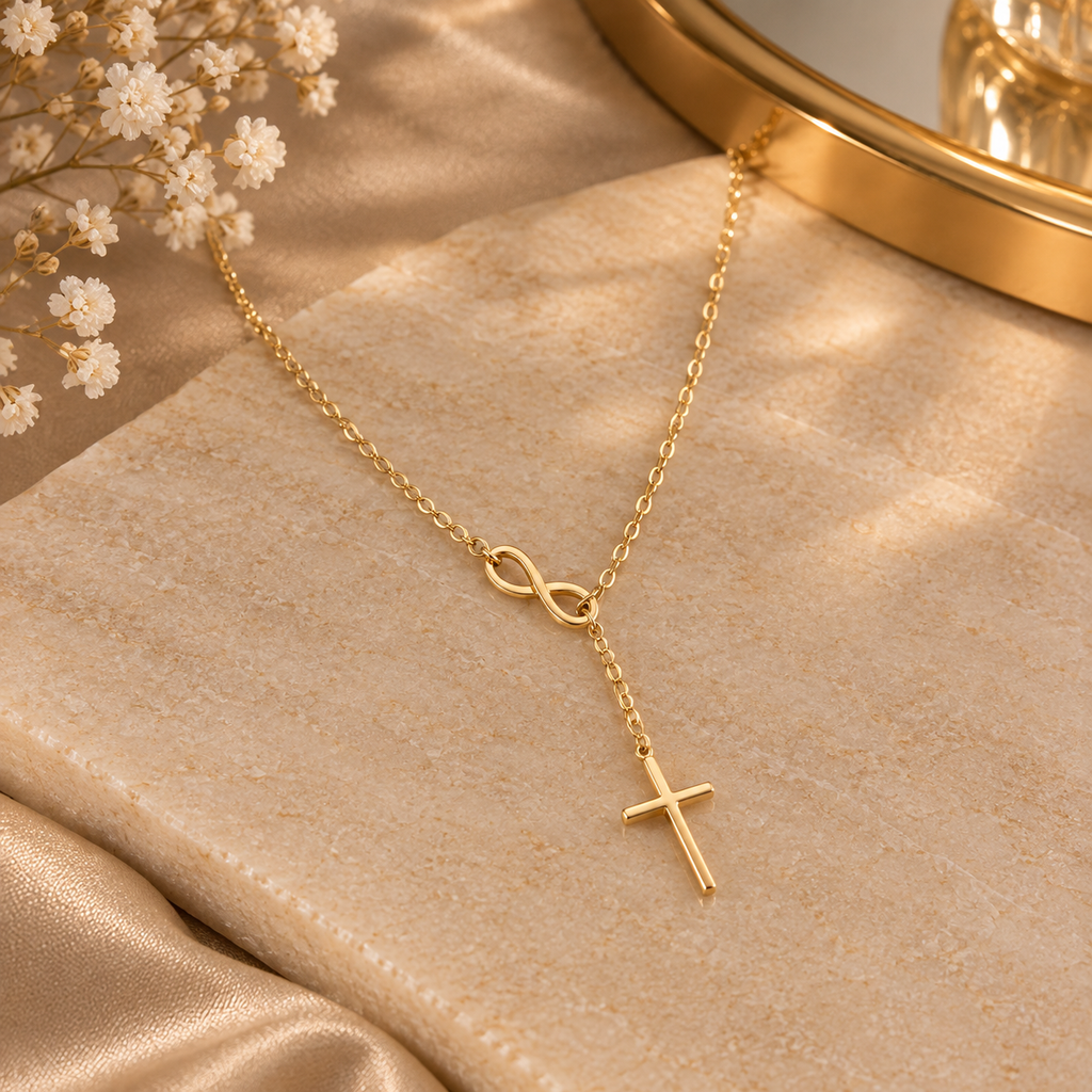 Collar con Colgante de Cruz