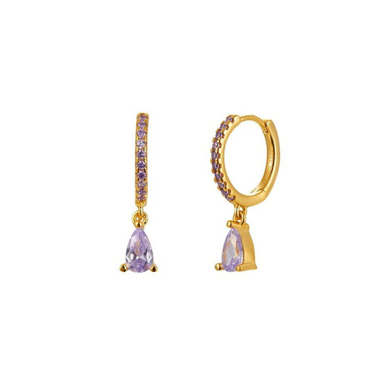 Pendiente De Gota de cristal