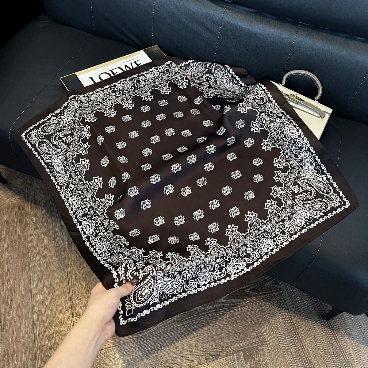 Pañuelos de Seda de Verano para Mujer 70x70 cm Cuadrados