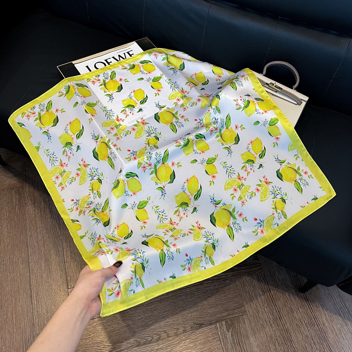 Pañuelos de Seda de Verano para Mujer 70x70 cm Cuadrados