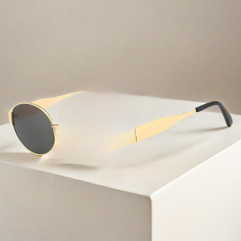 Gafas de Sol Montura Metálica Ovalada