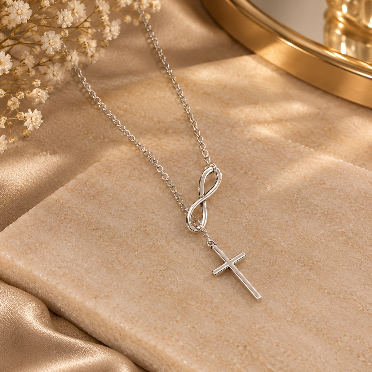Collar con Colgante de Cruz
