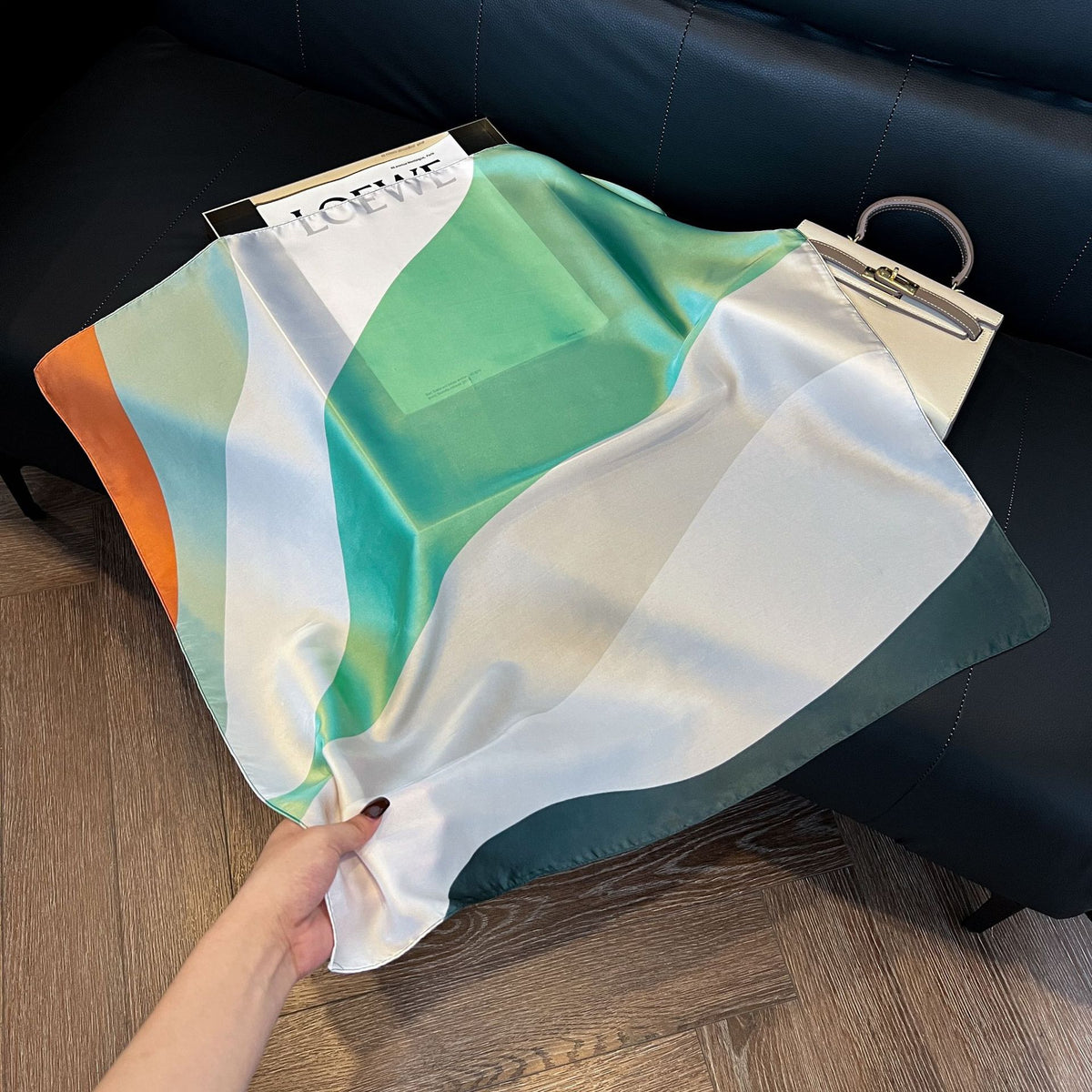 Pañuelos de Seda de Verano para Mujer 70x70 cm Cuadrados