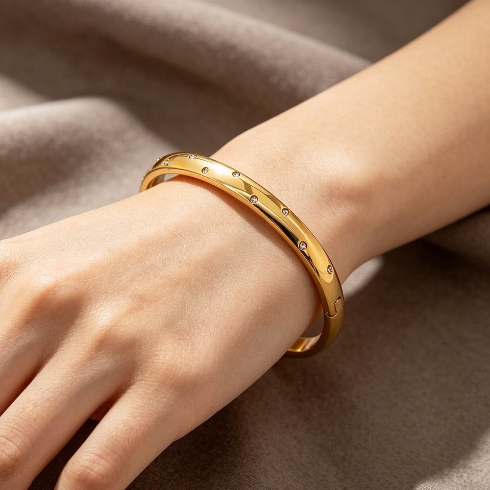 Pulsera Dorada de Acero Inoxidable