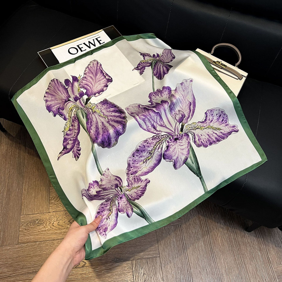 Pañuelos de Seda de Verano para Mujer 70x70 cm Cuadrados