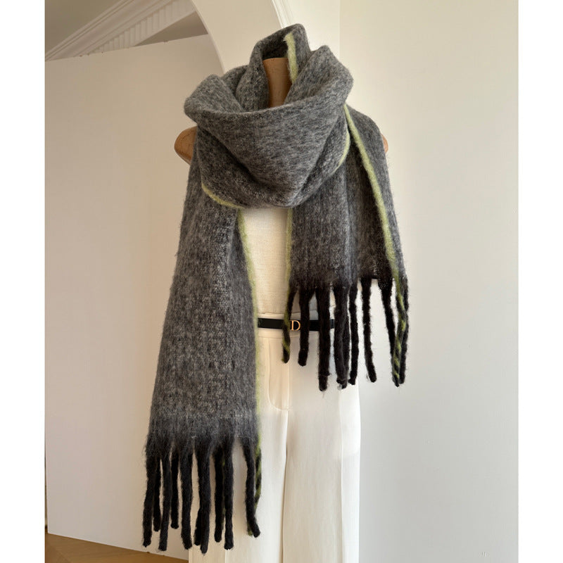 Bufanda de Mezcla de Mohair para Mujer - Invierno