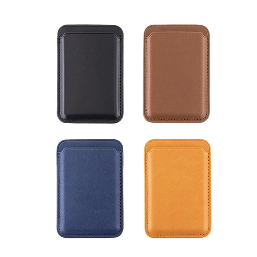Funda Tarjetero Magnética para iPhone 12-15, Cuero PU con Sujeción Fuerte
