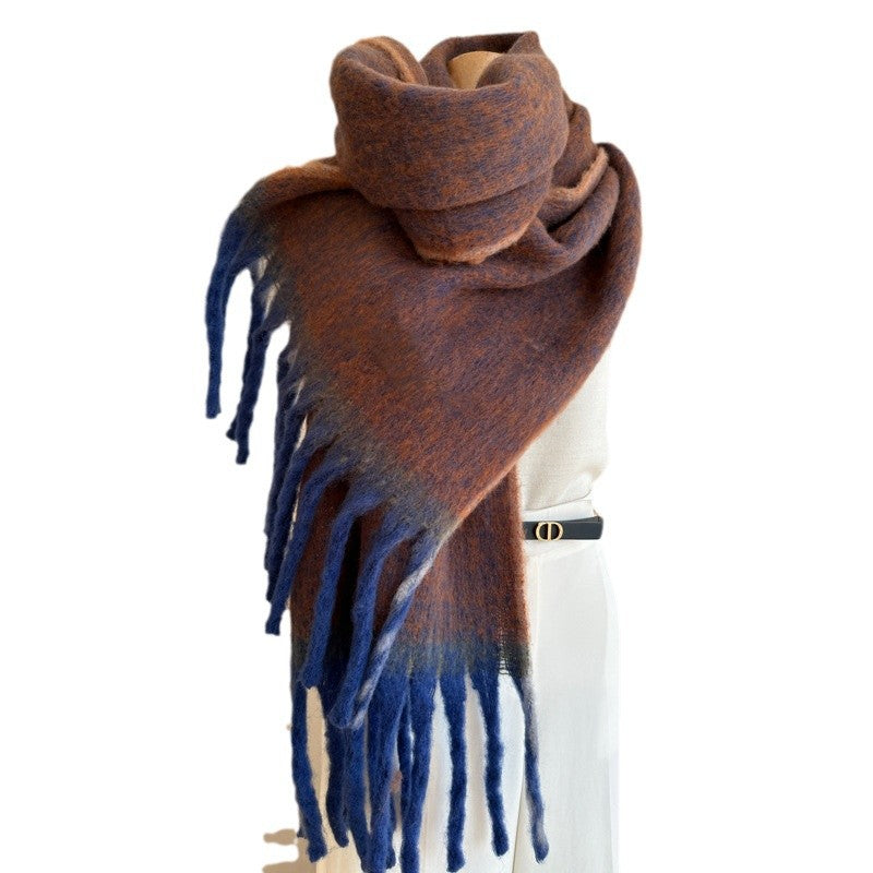 Bufanda de Mezcla de Mohair para Mujer - Invierno