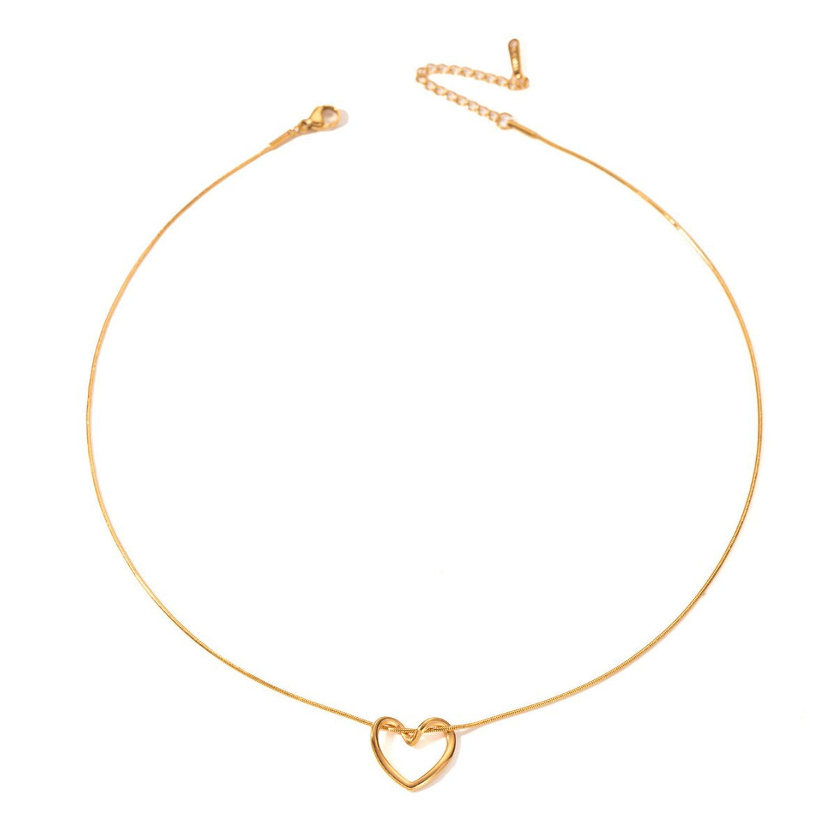 Collar de corazón minimalista