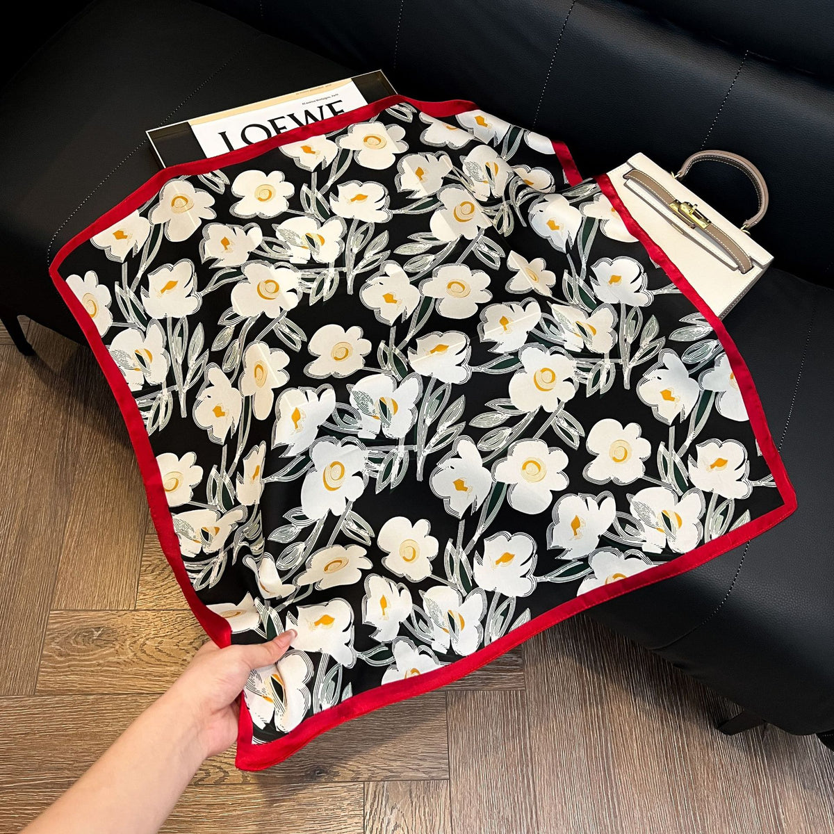 Pañuelos de Seda de Verano para Mujer 70x70 cm Cuadrados
