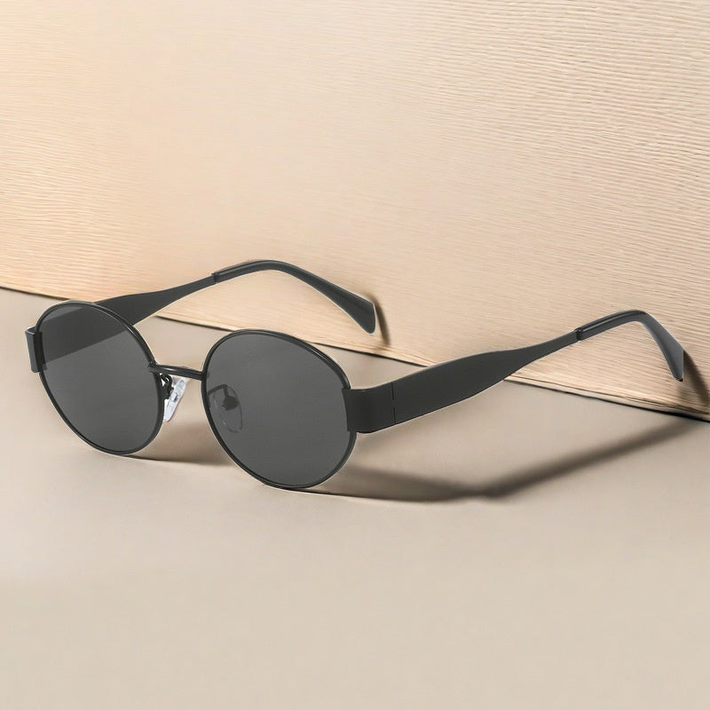 Gafas de Sol Montura Metálica Ovalada