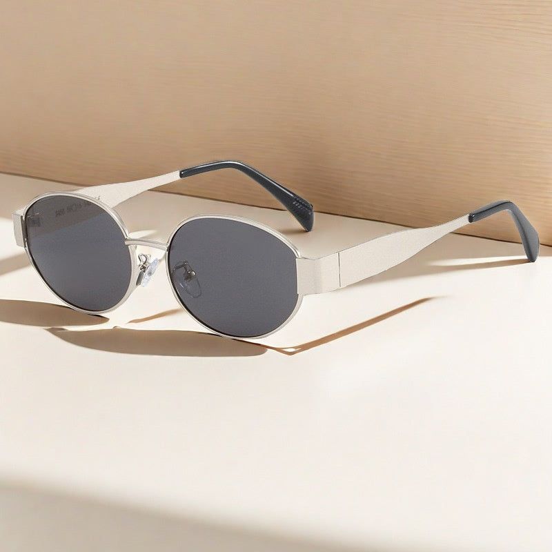 Gafas de Sol Montura Metálica Ovalada